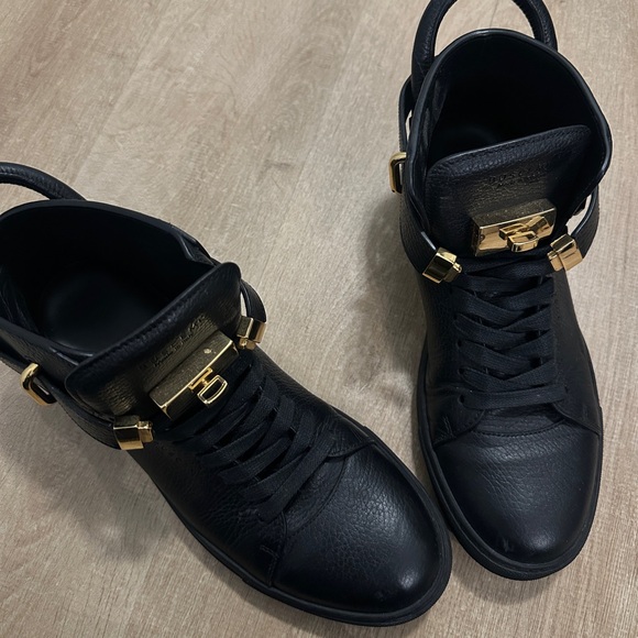 Buscemi black leather sneaker - Picture 3 of 10